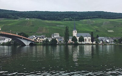 Typical scenery- a village across the river (submitted by Jenny P)