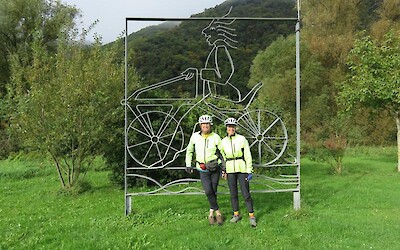 3 A bicycle-themed sculpture along the trail. (submitted by Pedalann)
