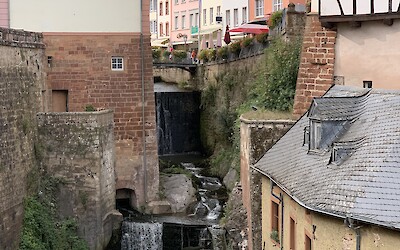 The waterfalls through the middle of town in Saarburg (submitted by Jane Fletcher)
