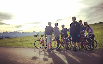 Coming into view of the castle and the Alps! (submitted by ol_lo)