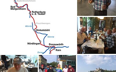 Our route and our gang of 6 great friends. (submitted by Crew dog)