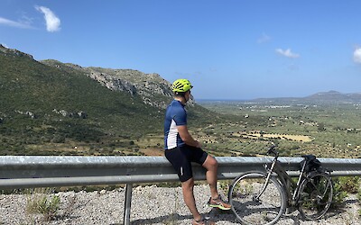 A well deserved break at the top. (submitted by Christine Cardinal)