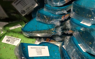 Cheese comes in so many bright colors in the Netherlands! (submitted by Julie)