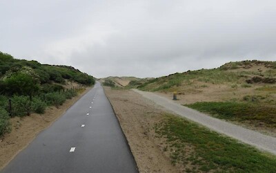 The cycle path along the dunes bordering the North Sea. (submitted by Pedalann)