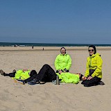 Lunch on the beach at Egmond am Meer (photo by MarcieB)