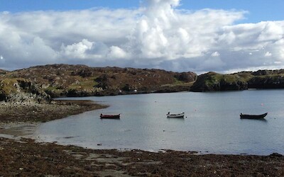 Inishbofin harbor at low tide (shot from hotel room) (submitted by JimJ)