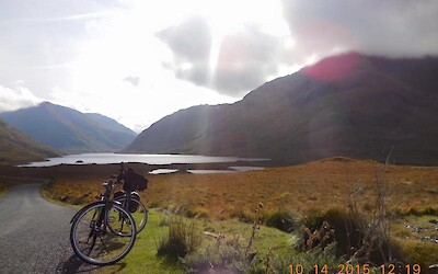 Resting near Leenaun Village (submitted by Brittany at BikeTours)