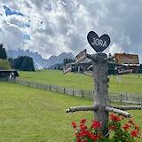 The Jora Refugio Hut was a good cardio hike up a serpentine gravel road out of San Candido. (photo by Marcie B)