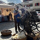 Sunday Farmer's Market in San Candido featured handmade foods, crafts and music. (photo by Marcie B)