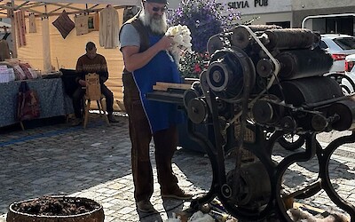 Sunday Farmer's Market in San Candido featured handmade foods, crafts and music. (submitted by Marcie B)