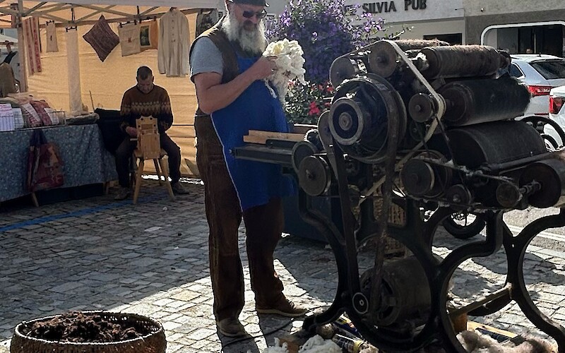 Sunday Farmer's Market in San Candido featured handmade foods, crafts and music.