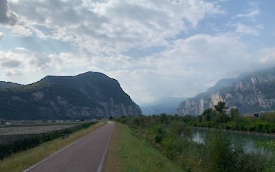 Just a small preview of what cycling looks like in the Dolomites! (submitted by Addee)