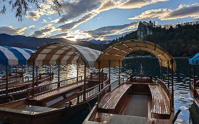 Sunset at Bled (submitted by William Gibson)