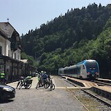 Bled Jezero train - last car reserved for bikes (photo by ShopTherapy)