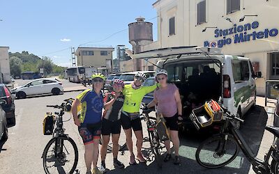 Here we are at the end of the biking adventure!! (submitted by Margaret McDonagh)