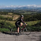 On top of a beautiful climb in Umbria! (photo by Jarusha)