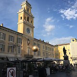 the central square in Parma (photo by TomS)