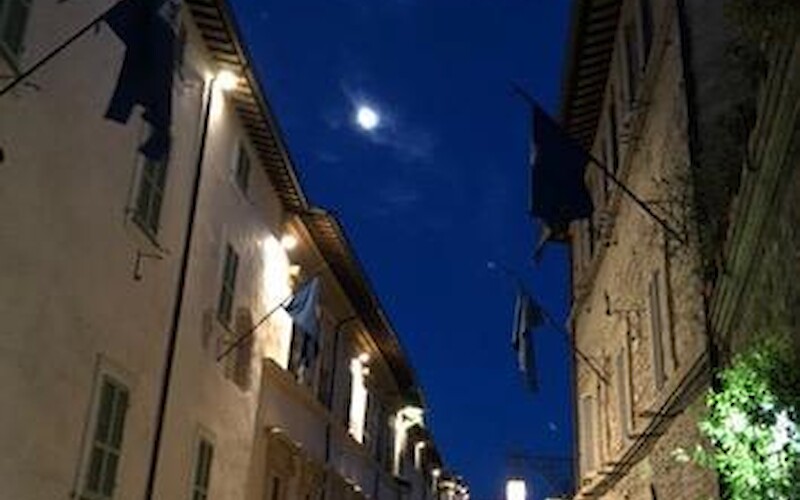 Going to dinner in Assisi (submitted by Revtodd)