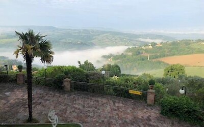 Morning from our Hotel in Todi. (submitted by Revtodd)