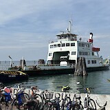 Waiting to board the ferry (photo by Linda C)