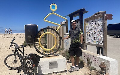 Mile (KM) marker 0.0. The end of the road (submitted by Robert Anderson)