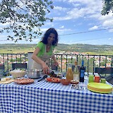 Picnic lunch (photo by Kathy Kinney Bowman)