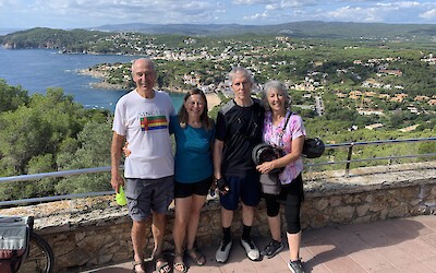 View from Far de Sebastian over LLafranc, where we spent two nights. (submitted by Anne Stanek)