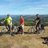 Views during Camino bike tour. (photo by Dad and sons)