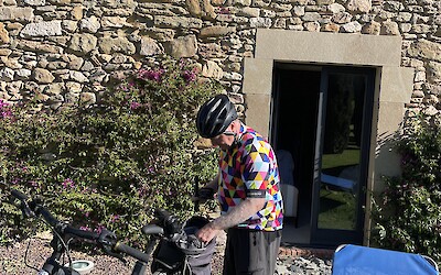 Morning saddle up in Monells. (submitted by Colleen Petters)