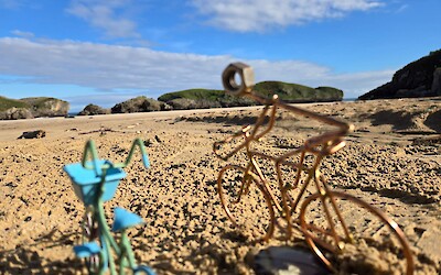 Our bike gnomes on the beach (submitted by Cheryl B)