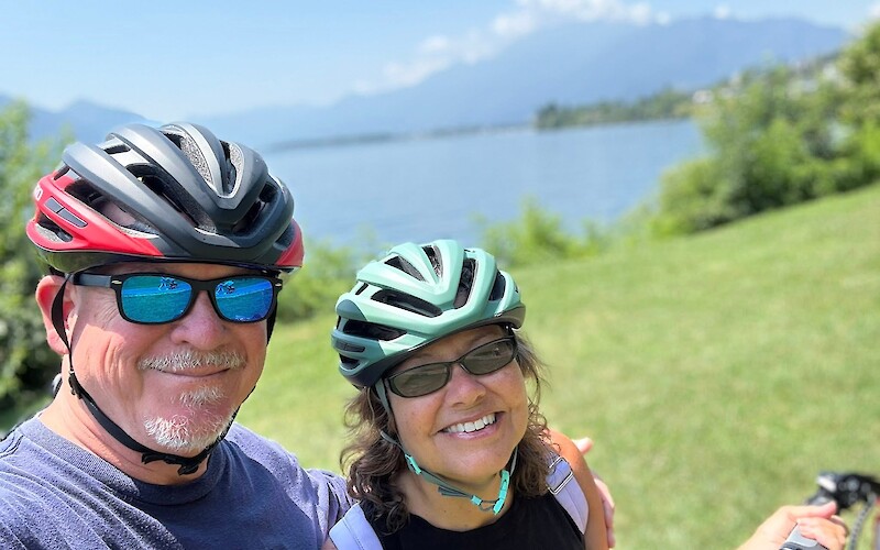 We are both in our 60’s and love biking in Europe! (submitted by Susanne & Nate Graham)