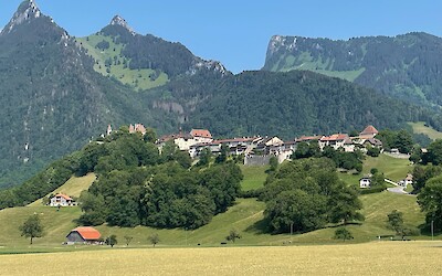 View from our hotel in Gruy&egrave;res (submitted by Christine Downing)