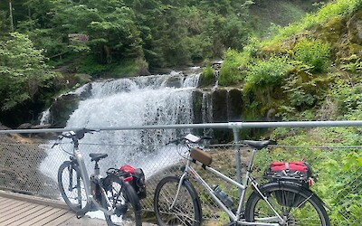 Waterfall along the route (submitted by Christine Downing)