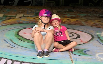 Stopped by a bridge with lots of street art (submitted by Ryan)