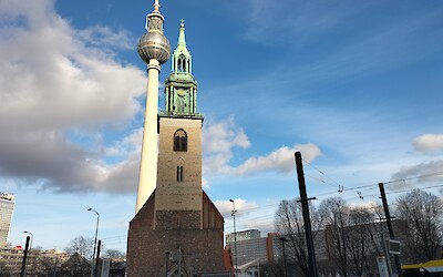 A church with the TV Tower in the background. (submitted by Bozena)