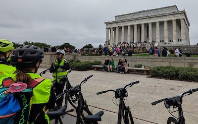 Lincoln memorial with tour guide describing it. (submitted by Ryan C.)