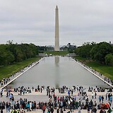 The Washington Monument, photo taken from the steps of the Lincoln memorial (photo by Ryan C.)