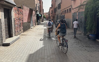 Biking through Marrakech (submitted by A. Anderson)