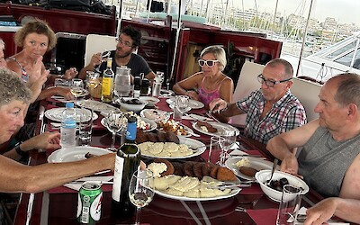 Meals on board beautifully presented (submitted by Carolyn Clubine)