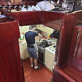 Dedicated crew working hard to keep everyone well fed and happy (photo by Mary B)