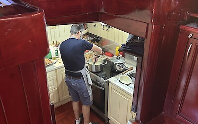 Dedicated crew working hard to keep everyone well fed and happy (submitted by Mary B)