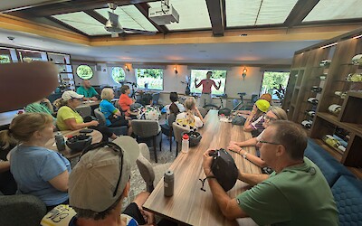 Introductions at the start of the tour. (submitted by Anne Jesse)