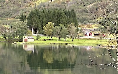 Misty reflections on the fjord (submitted by Geraldine ( Gerry) Sayerd)