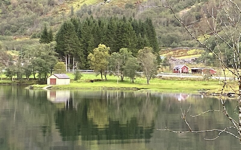 Misty reflections on the fjord (submitted by Geraldine ( Gerry) Sayerd)