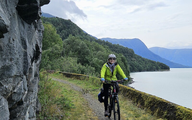 Cycling a path along the fjord (submitted by Dana C.)