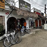 Bike shop and meeting place in Tulum (photo by Luke J.)