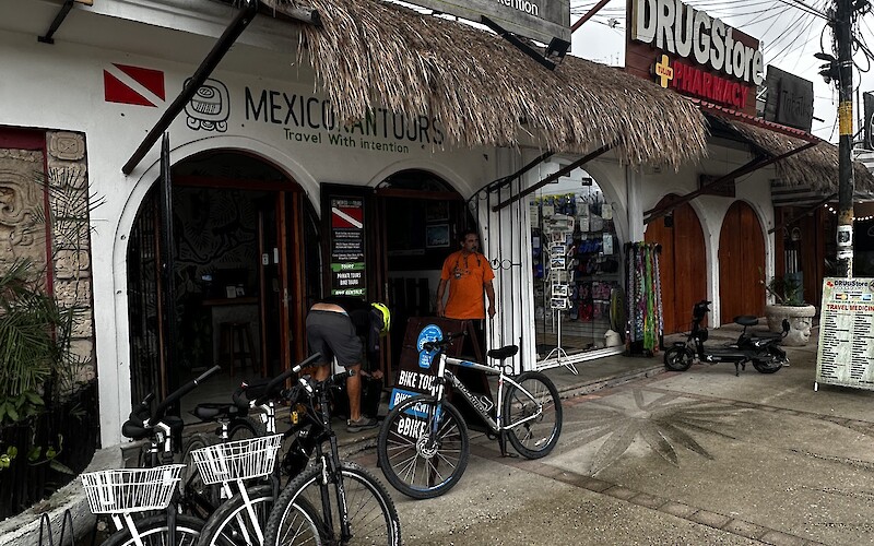 Bike shop and meeting place in Tulum (submitted by Luke J.)
