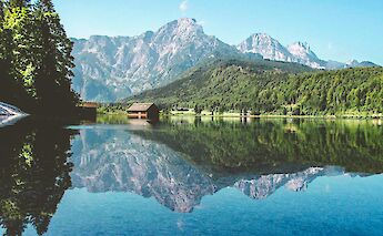 Cabin at Alm See, Austria. Unsplash@Jakub David