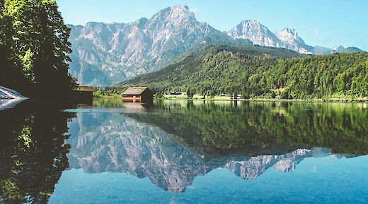 Cabin at Alm See, Austria. Unsplash@Jakub David