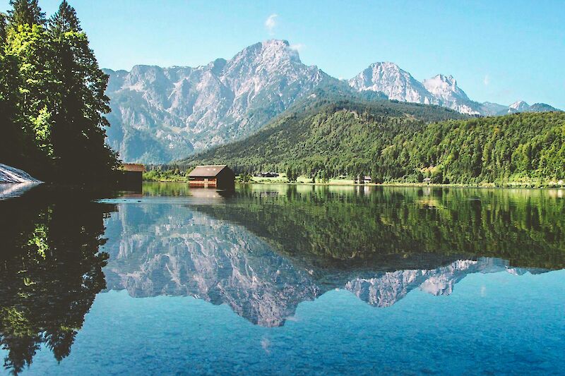 Cabin at Alm See, Austria. Unsplash@Jakub David
